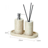 Travèra Beige Travertine Bathroom Set – Timeless Elegance in Natural Marble Stone