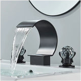HeritageFlow LuxeSpread 8" Widespread Bathroom Faucet – Polished Metal Double Handle Sink faucet