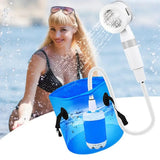 AquaNomad SmartCamp Portable Shower – Rechargeable 4000mAh Outdoor Shower with Digital Control for Camping, Pets & Travel