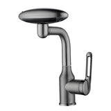 Futuristic Waterfall Bathroom Faucet with 4 Flow Modes and Hot Cold Mixer