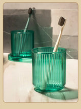 ColorSip HomeCup – Colorful Anti-Tip Bathroom Cup for Toothbrush & Rinsing