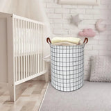 EcoStore Foldable Laundry Basket – Canvas & Linen Hamper with Handles and Drawstring Closure