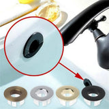DrainElegance Solid Brass Sink Overflow Cover Ring – Universal 0.87–0.98 in. Fit