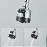 Wall-Mounted Kitchen Faucet with Flexible Spout, 360° Rotation and Dual Spray Function