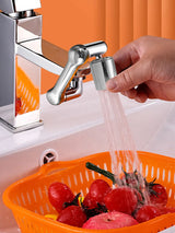 FlexFlow 1080° Swivel Faucet Extender – Water-Saving Multi-Angle Tap Nozzle for Kitchen & Bathroom