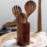 EcoWood – Luxury Wooden Cookware Set with Storage Bucket