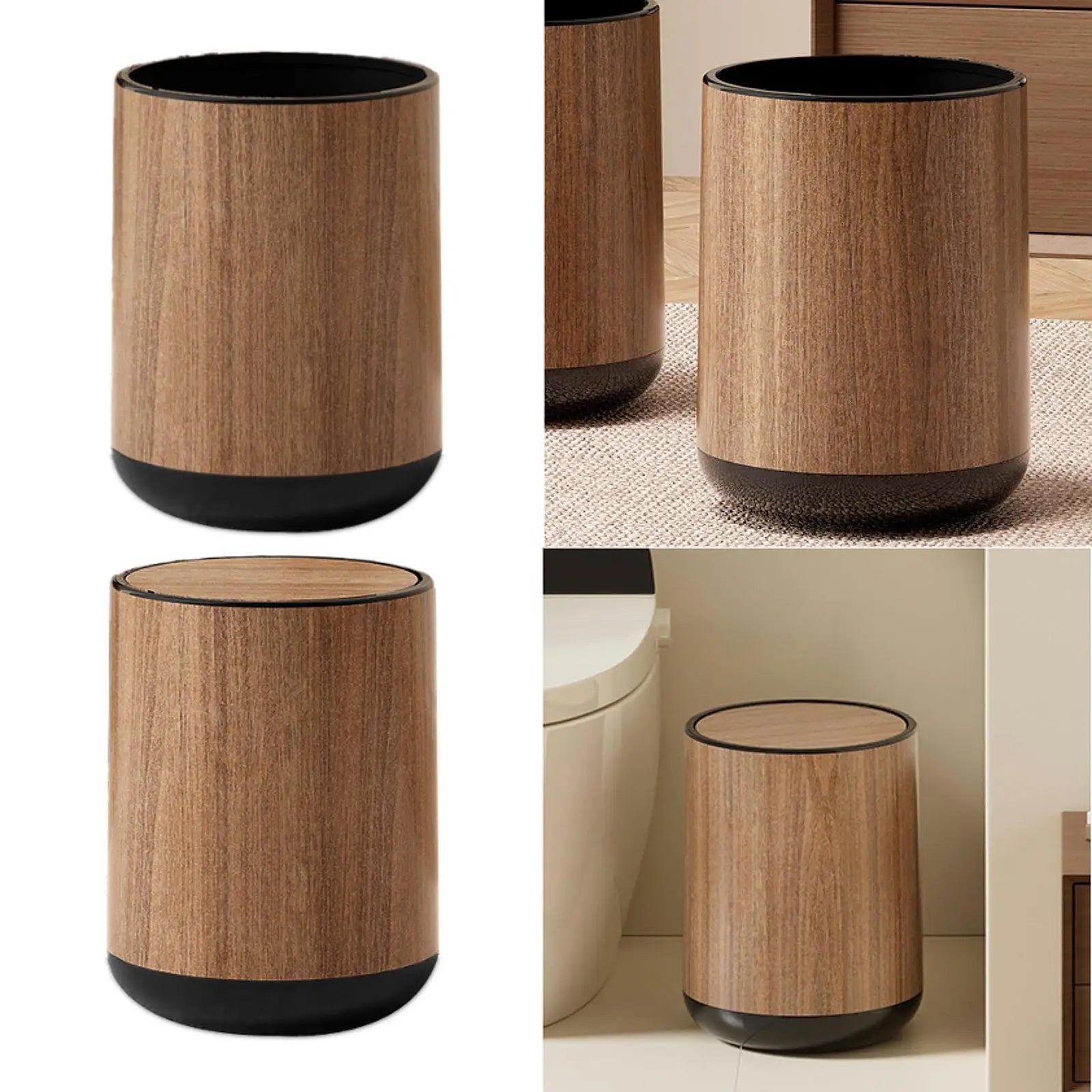 CleanMax 4-Gallon Trash Can – Durable 15L Waste Bin for Home, Office & Indoor/Outdoor Use