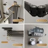 AquaExpand Retractable Suction Cup Shower Rod – Waterproof Bathroom Divider & Wall-Mounted Drying Rack