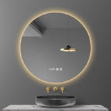 LumiCircle SmartGlow LED Bathroom Mirror – Round Anti-Fog Lighted Vanity Mirror with Adjustable Lighting (16” / 20” / 24”)