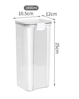 ClearFresh Airtight Storage Jars Set – Large Kitchen Grain Containers | Moisture Proof Acrylic Canisters | Modern Pantry Organizer