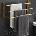 TwinStand Double Towel Rack – Freestanding Metal Countertop Holder (Under 20 Inches)