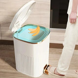 SilentStep Luxury Step Trash Can – 8L / 10L – 8L / 10L Stylish Pedal Bin with Lid for Bathroom, Kitchen & Office