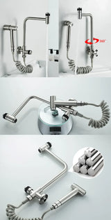 SteelFlow Pro360 Stainless Steel Utility Faucet – 360° Swivel Cold Water Kitchen & Outdoor Sink Tap