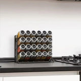 4 Tier Wall Mounted Spice Rack Organizer Premium – Carbon Steel Kitchen Shelf | Pantry Cabinet Storage | Space Saving Design