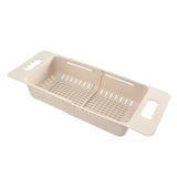 FlexDrain Adjustable Sink Basket – Portable Dish Drainer Rack | Auto-Draining Kitchen Organizer | Vegetable Washing Holder