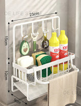 SinkMate Kitchen Sink Organizer – ABS Plastic Sponge & Draining Rack