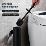 SteelGuard Pro Stainless Steel Toilet Brush & Holder Set – Rustproof Modern Bathroom Cleaning System with Hygienic Cup Design