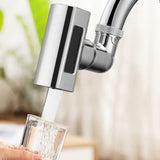 AquaTwist HydroFlow 4-Mode Swivel Kitchen Faucet – 360° Rotating Pull-Control Sink Mixer with Waterfall, Spray & Pressure Stream