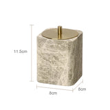 ImperialMarble Emperador Light Bathroom Set – 7-Piece Luxury Natural Marble Collection