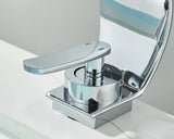 Sleek Waterfall Bathroom Faucet with Single Handle – Modern Brass Basin Mixer for Hot and Cold Water