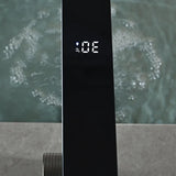 LuxuFlow SmartSense LED Digital Bathroom Faucet – Solid Brass Single-Handle Sink Mixer with Real-Time Temperature Display