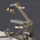 HydroFlex 1080° Rotating Faucet Extension Arm with Dual Spray Modes