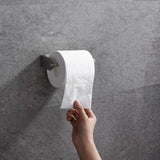 LUXROLLO – Self-Adhesive Stainless Steel Toilet Paper Holder (Extended & Drill-Free)