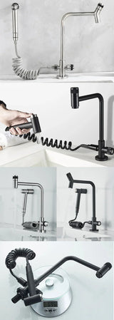SteelFlow Pro360 Stainless Steel Utility Faucet – 360° Swivel Cold Water Kitchen & Outdoor Sink Tap