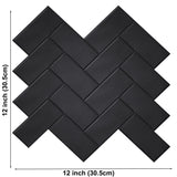 Herringbone Luxe – Peel & Stick Wall Tiles | 3D Effect, Waterproof & Modern