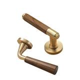 Walnoir Retro Wooden Door Lock – Quiet Interior Door Lock with Classic Design