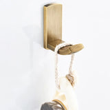 HeritageBrass Vintage Antique Brass Bathroom Hardware Set – 4-Piece Wall-Mounted Bath Accessory Kit with Towel Bar, Toilet Paper Holder, Towel Ring & Robe Hook
