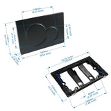 Dubbele Spoelplaat Zwart | Inclusief Frame & Spoelhevelkit