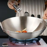 ChefMaster – Large Stainless Steel Wok with Dual Handles