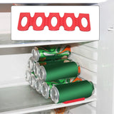 FridgeMate Double Can Rack – Extendable Fridge Organizer for Drinks & Beer