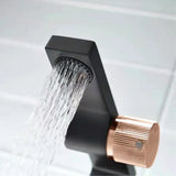 AurumFlow Luxe Rosé Gold Single-Handle Bathroom Faucet – Designer Warm & Cold Mixer