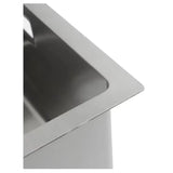 ForgeSquare Handmade Stainless Steel Kitchen Sink – Modern Square Design