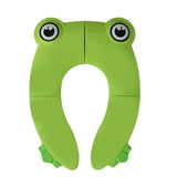 TravelPotty Fold-N-Go Kids Training Potty – Portable Collapsible Toddler Toilet Seat with Cartoon Design (Compact Travel Size)