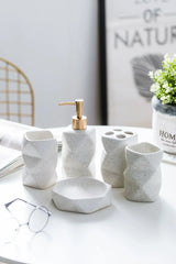 NordicSerenity 4-Piece Ceramic Bathroom Set – Scandinavian Style