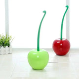 CherryClean Pop Designer Toilet Brush & Holder – Fun Cherry-Shaped Bathroom Cleaning Set with Compact Hygienic Storage