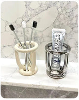 NordicClean Ceramic Toothbrush Holder – Stylish Bathroom Organizer