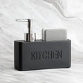 CleanEase 2-in-1 Kitchen Soap Dispenser with Sponge Holder – Modern Countertop Organizer