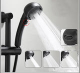 AquaJet Wall-Mount Faucet – Black Brass, Warm & Cold Water, Side Sprayer for Kitchen, Sink, or Bathtub