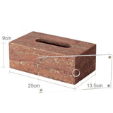 Rubèra Red Travertine Bathroom Set – Vintage Natural Stone Luxury Accessories
