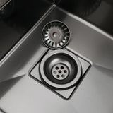 AquaGuard Stainless Steel Sink Strainer with Odor Filter – Pop-Up Stopper & Anti-Clog Basket