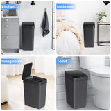 SmartBin Touchless Trash Can 12L – Automatic Sensor Waste Bin for Bathroom, Kitchen & Office
