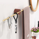 FlexRail Portable Swing Arm Towel Bar with Hook – 16" or 20" Aluminum Wall-Mount Holder