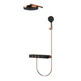 Concealed Thermostatic Shower System in Brass – Luxury Rainfall Bathroom Set with Premium Finish