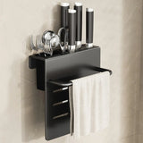 ChefSpace Wall-Mounted Knife Holder with Cutting Board Storage – Stainless Steel | Space-Saving Kitchen Organizer