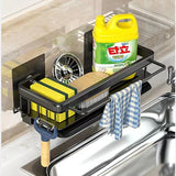 SinkPro Aluminum Self-Draining Kitchen Rack – No-Drill Sink Organizer