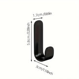 FlexiGrip 6-Pack Self-Adhesive J-Hooks – Strong Waterproof Hooks for Bathroom, Kitchen & Home